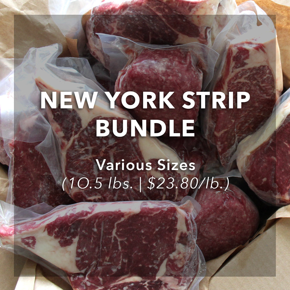 10.5 lb New York Strip Bundle